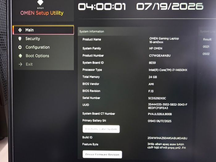 Hp Omen 16-am0300ng Gaming Laptop | Rtx 5060 8gb | I7-14650hx | 24gb Ddr5 | 1tb Ssd | 16" Wuxga 144hz