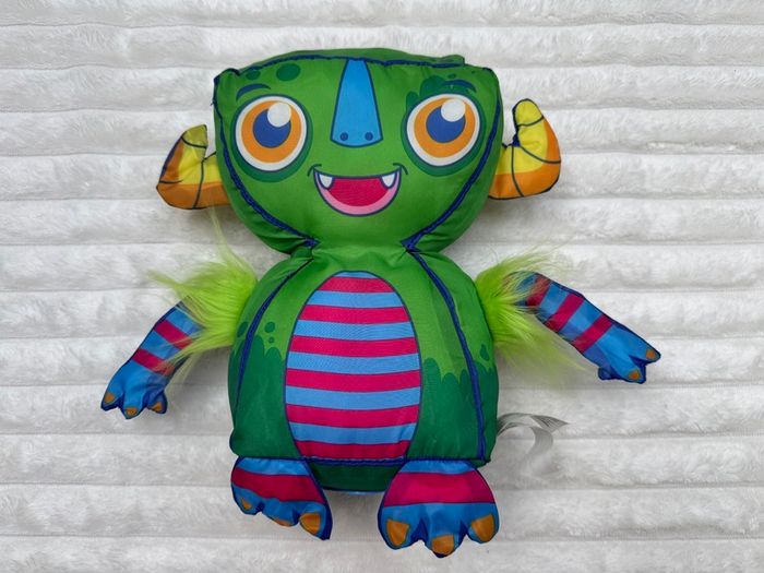 Little Tikes green monster plush approx. 27 cm. Dirty Used Please see photos