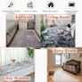Rugs Living Room 160x200cm Fluffy Area Rugs for Bedroom Shaggy Anti Slip Super Soft Extra Large Rugs Indoor Modern Home Decor Floor Carpet - Dark Grey (Tie-dye) Image 6