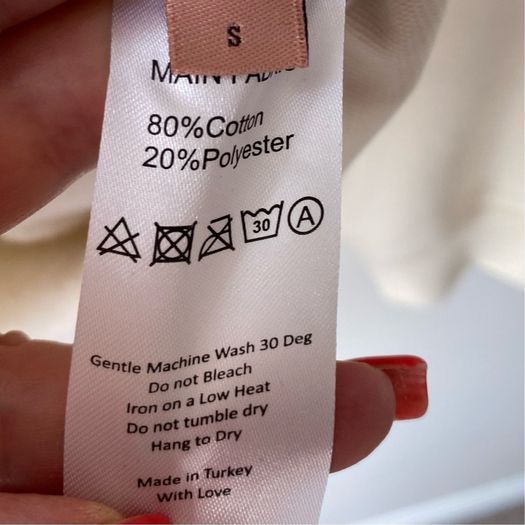 Sinead Keary The Label Asymmetric Cutout Cream Sweatshirt