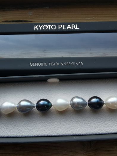 NEW - Kyoto Pearl Freshwater Pearl Bracelet with 925 Silver Clasp