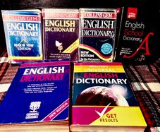 English Pocket Dictionaries X4 and 2 Standard English Dictionaries.