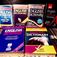 English Pocket Dictionaries X4 and 2 Standard English Dictionaries.