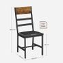 Set of 2  Dining Chairs industrial style Upholstered Dining Chairs Image 5