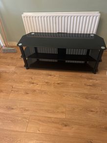 glass tv unit