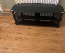 glass tv unit