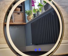 LED Bathroom Mirror Antifog Demister Round 60cm