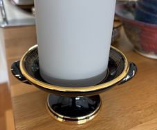 Greek Candle Holder with 24K Gold
