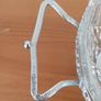 Vintage glass serving bowls sitting on chrome finish ornated frame/plates glass made in France by Reims, spoons in Sheffield Image 6