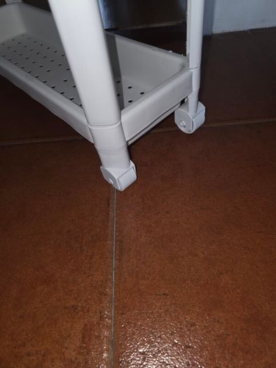 IKEA Shelves/Trolley, white, 54x18x71 cm