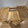 Solid Oak Dining Table - compact size (missing an extension leaf) Image 3