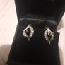 sterling silver heart shaped earrings Image 4