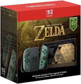 Nintendo Switch 2 Zelda 40th Anniversary Console