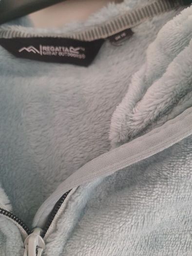 ladies Regatta mint green hooded velor jacket