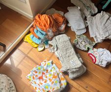 Large Cloth Nappy Bundle - Little Lamb, Bambino Mio, Inserts and Wet Bags -