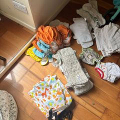 Large Cloth Nappy Bundle - Little Lamb, Bambino Mio, Inserts and Wet Bags -