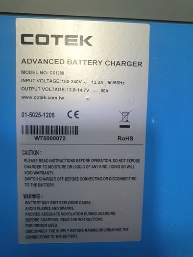 Cotek CX1280 Battery Charger