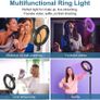 10" LED RGB Ring Light Dimmable Lighting Kit Phone Selfie Tripod Makeup Youtube Image 7