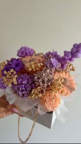 candles flowers bouquet