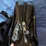 Halloween Small Black Faux Leather Scream Ghostface Style Backpack. Image 9