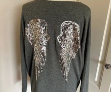Made in Italy viscose sequin top 12/14/16