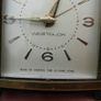 Vintage Westclox 1940s - 1950s Black and Gold Tone Travel Alarm Clock - Works Image 3