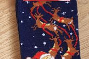 BNIP - A Pair of Christmas Socks - Adult One Size - #