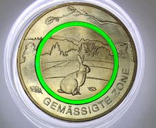 Germany 5 Euro Base Metals (Polymer Ring) Uncirculated Coin 2019 - Moderate Zone (J) - Earth's Climate Zones