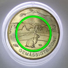 Germany 5 Euro Base Metals (Polymer Ring) Uncirculated Coin 2019 - Moderate Zone (J) - Earth's Climate Zones