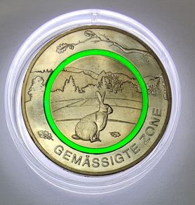 Germany 5 Euro Base Metals (Polymer Ring) Uncirculated Coin 2019 - Moderate Zone (J) - Earth's Climate Zones