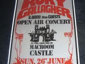Rory Gallagher concert poster Macroom Mountain Dew Festival Cork 1977 A3 size