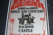 Rory Gallagher concert poster Macroom Mountain Dew Festival Cork 1977 A3 size