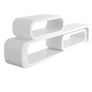 BRAND NEW Decorative Floating Shelves Set of 3 Large, Medium and Small Screws and Anchors for Bedroom, Living Room and more Image 3