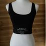 Womens top Stella McCartney bralette cropped black vest size S Image 2