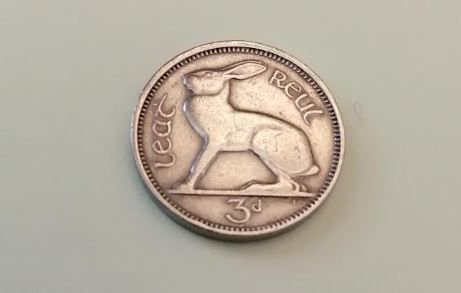1946 Eire Thruppence 3d for sale