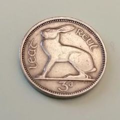 1946 Eire Thruppence 3d for sale