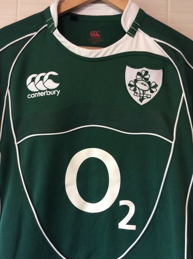 Ireland Rugby Jersey. Grand Slam Winning Jersey 2009. Official Canterbury Mens Home Jersey. Authentic Original From 2009. Not A Modern Day Remake.