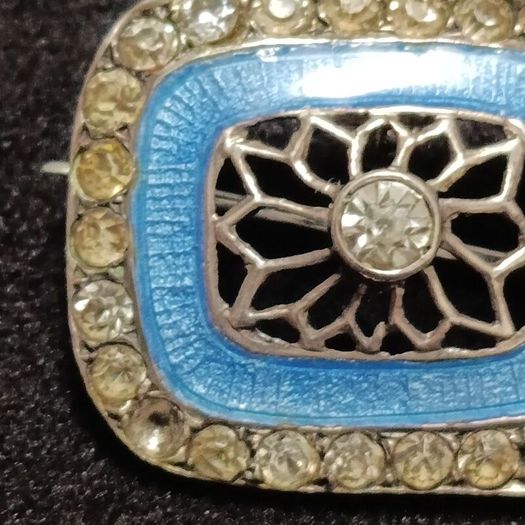 Vintage Art Deco silver 800 brooch from the 1920s 1930s