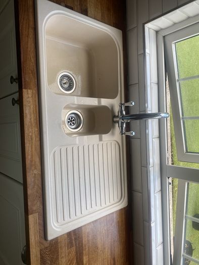 kitchen with walnut worktop