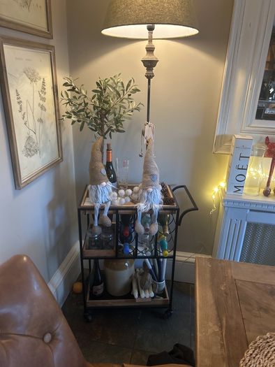 Lamp and drinks trolley