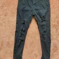 black boohooMAN jeans