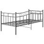 Sofa Bed Frame Black Metal 90x200 cm Image 5