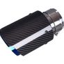 Car Exhaust Tip, carbon Fiber, Blued, 56-59mm Image 2