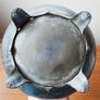 Antique large footed pewter coffee pot by R. Broadhead & Co  Sheffield, England  height 28cm Image 6