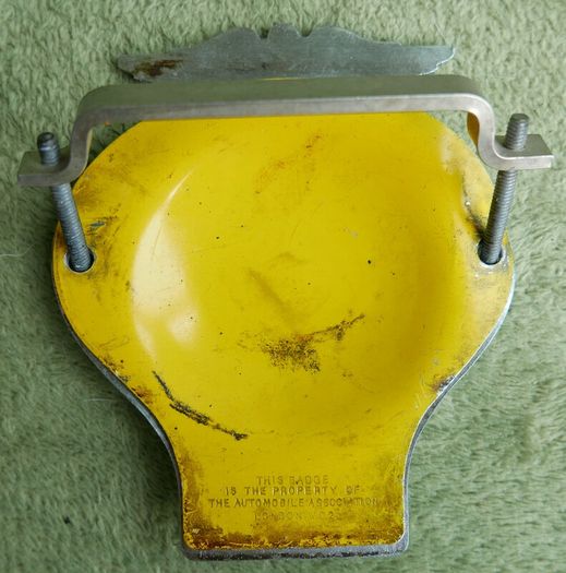 Vintage Aa Car Badge No 3b49327 Perfect Condition