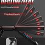 300KG Stable Strength Training Bench, Fast Folding Bench Utility Incline/Decline Gym Bench for Home Full Body Workout Image 3