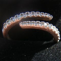 Pandora Sterling Silver 925 Lines Of Sparkle Ring Size P1/2 - 2,60g