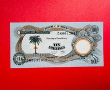 Biafra  10/ Shillings  1968   Pick  4a   .( Uncirculated )