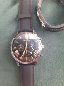 Mens Costume Watch and 4 wrist band set