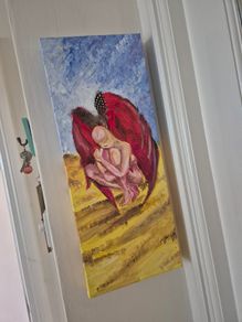 Original Signed 'DJK' Expressive Painting